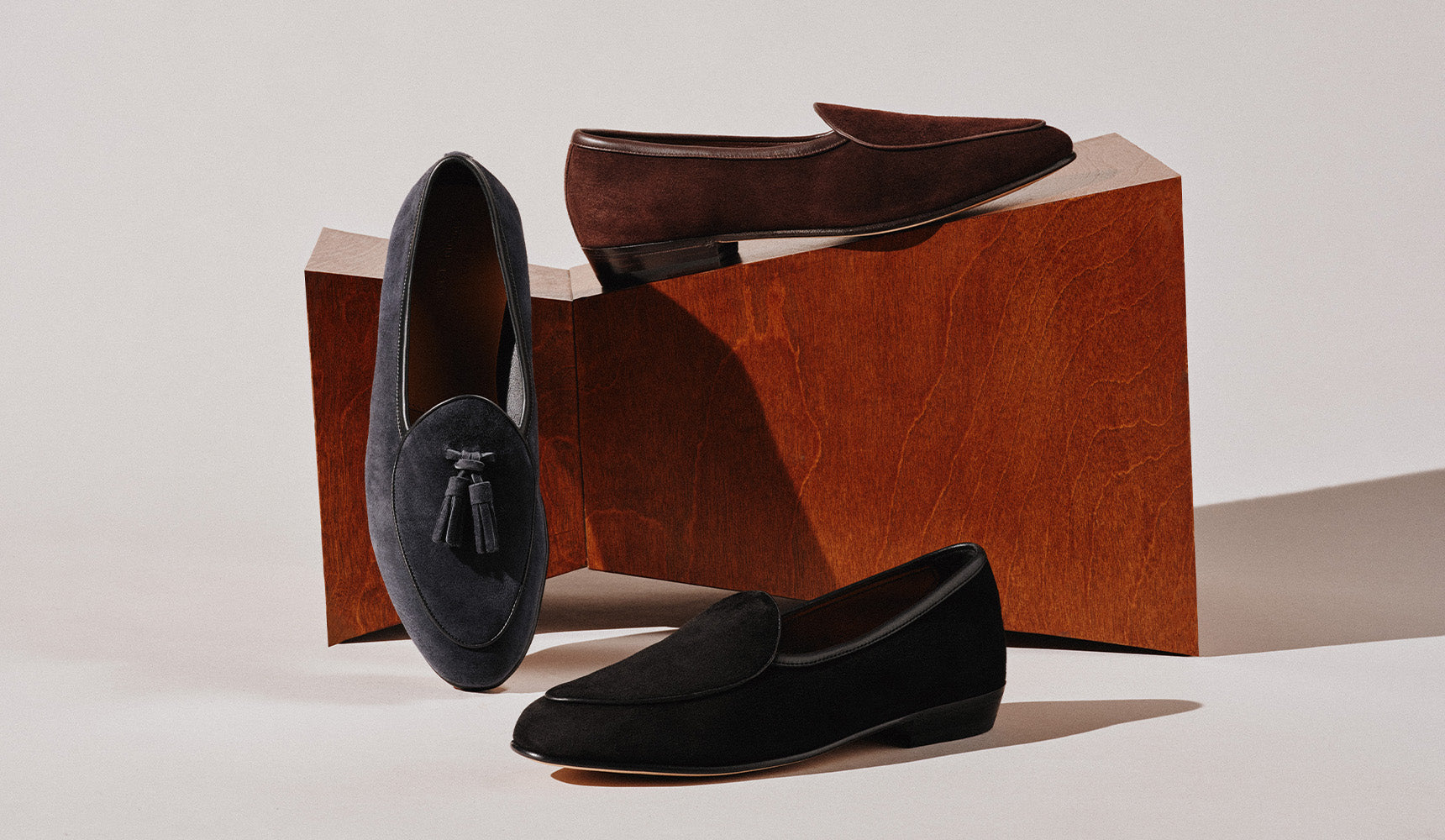 Men's Leather Sole Loafers