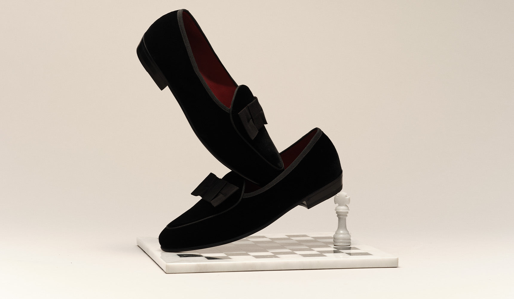 Black Tie Loafers Mens