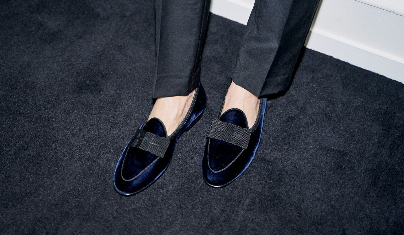 Black Tie Loafers Mens