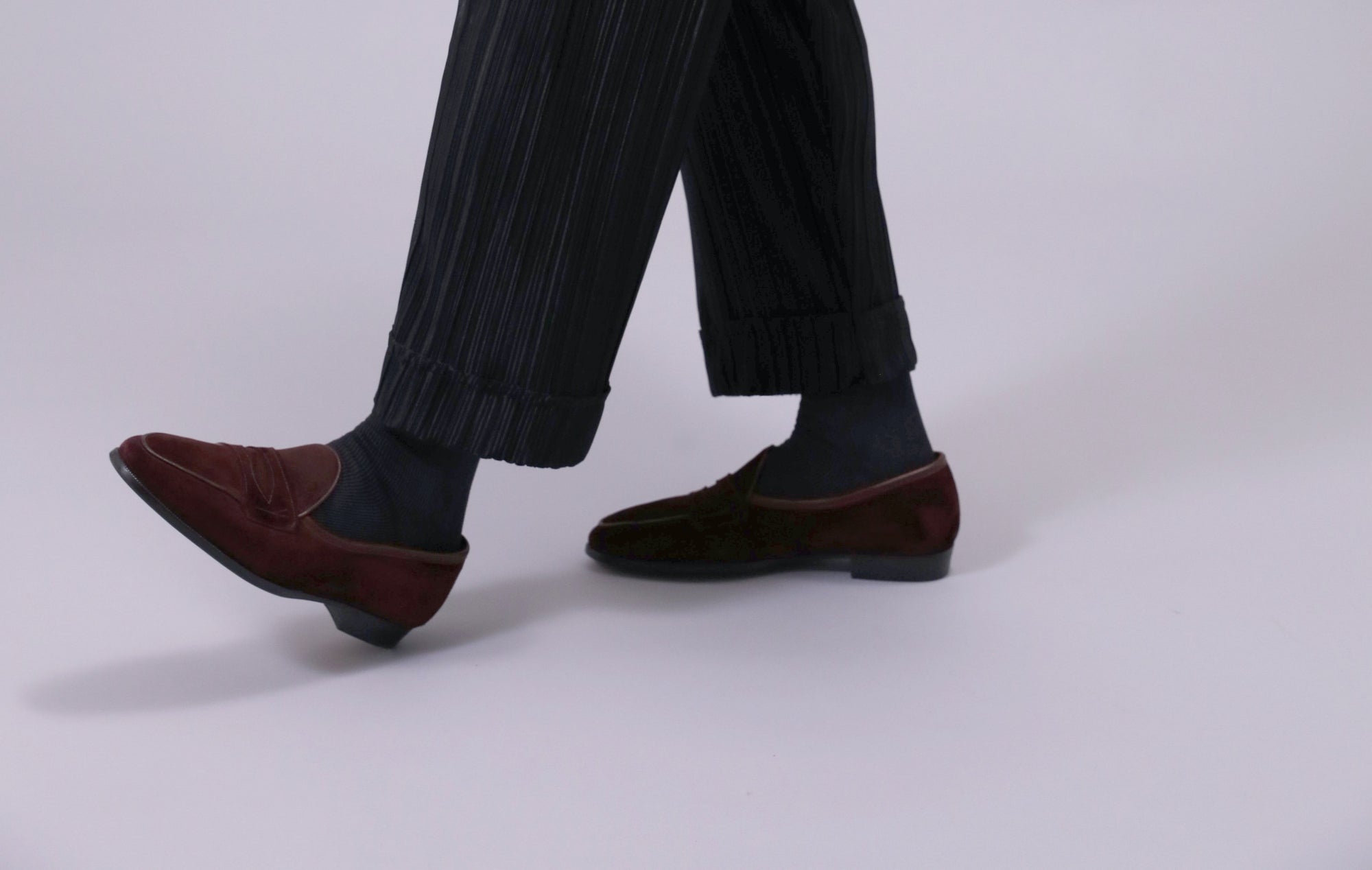 Burgundy Loafers Mens