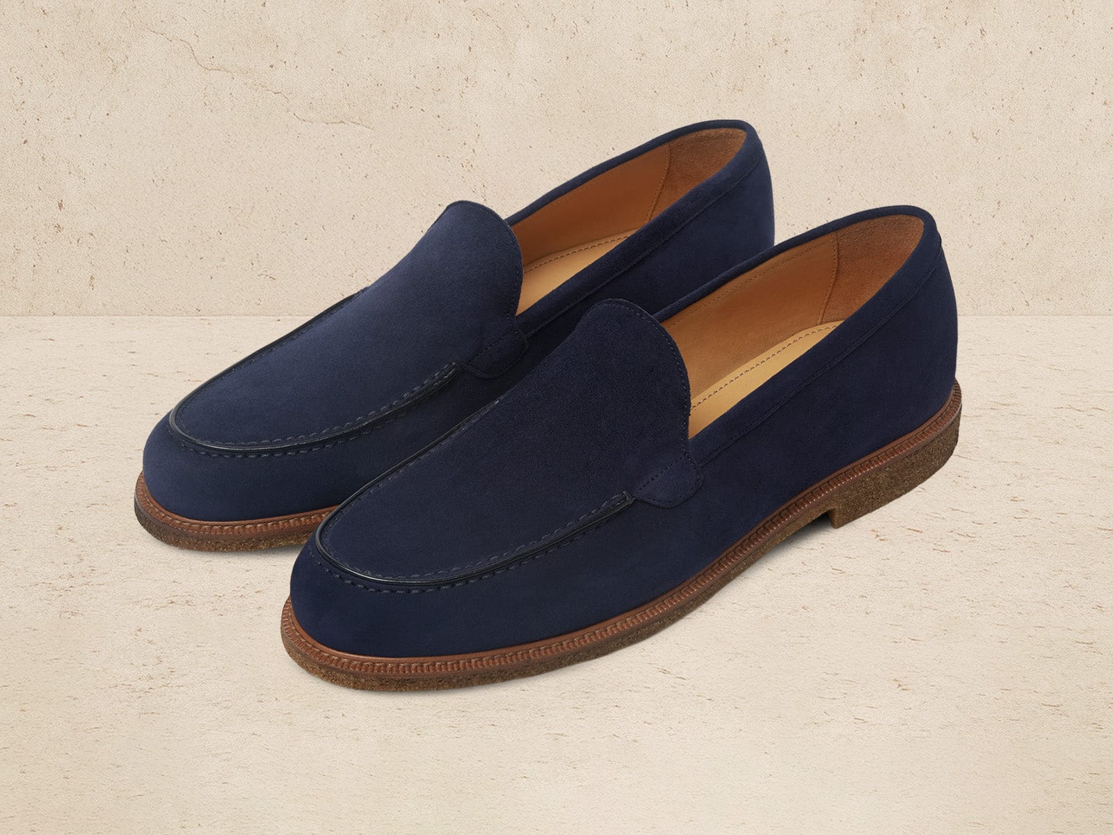 Antibes Loafers in Marina Navy Luxe Suede