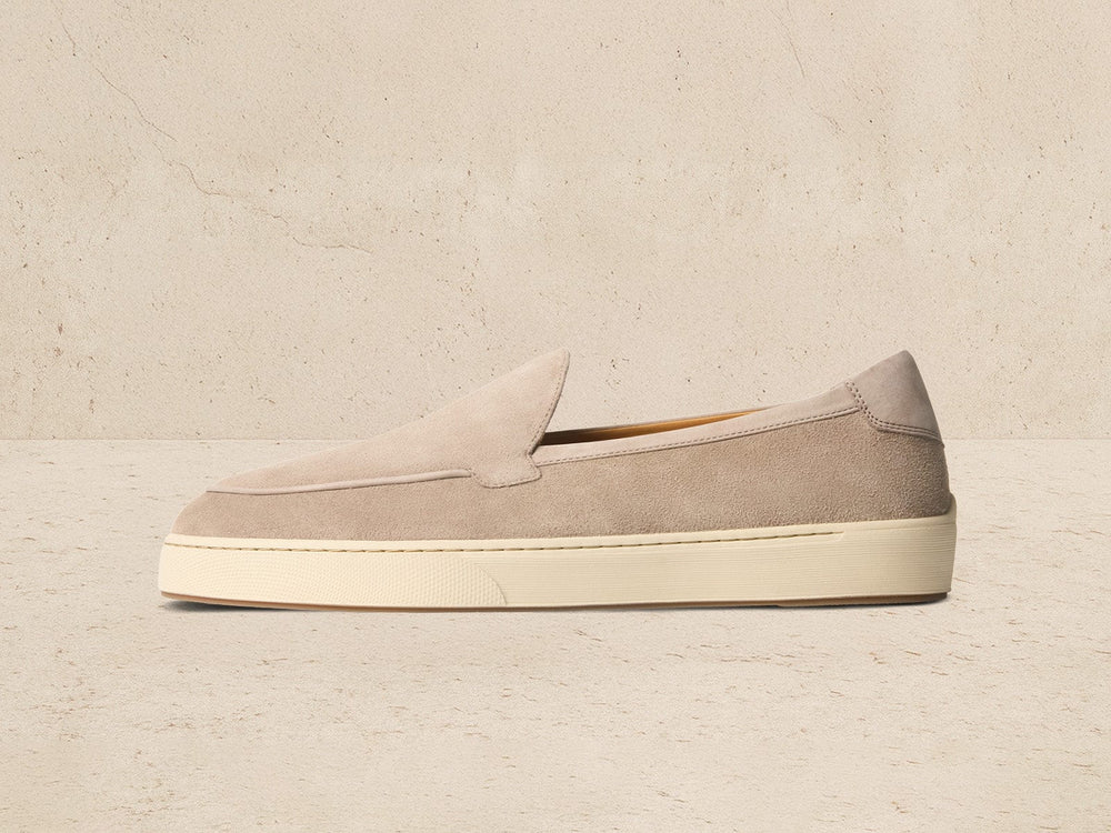Pace Loafers in Sandy Grey Suede