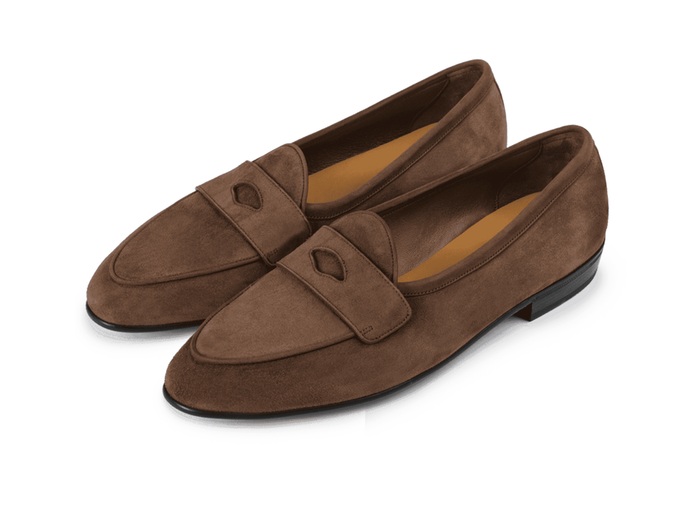 サガン・クラシック・イチョウ・ローファー(ディープトープ・アステリア・スエード/ラバーソール