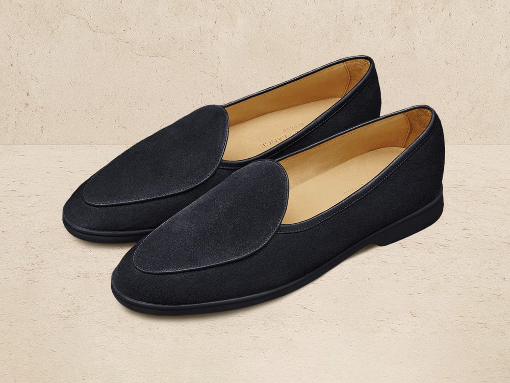 Stride Loafers in Midnight Navy Glove Suede Dark Sole