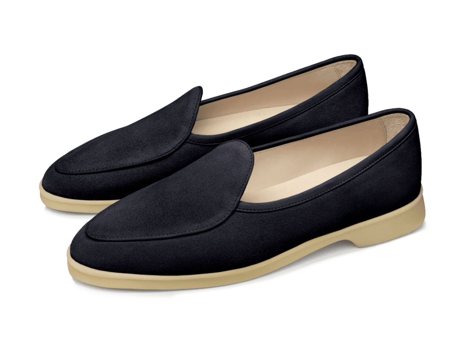 Stride Loafers in Orage Glove Suede Natural Sole