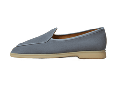 Stride Loafers in Thunder Blue Glove Suede Natural Sole