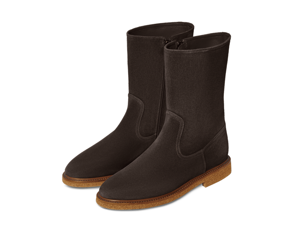 Treve Boots in Dark Brown Asteria Suede