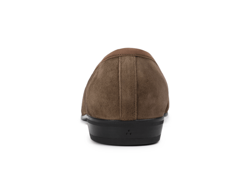 Sagan Rubber Loafers in Olivine Green Asteria Suede