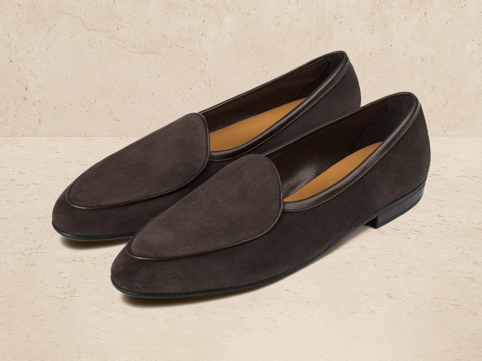 Sagan Rubber Loafers in Lusitanias Dark Brown Asteria Suede