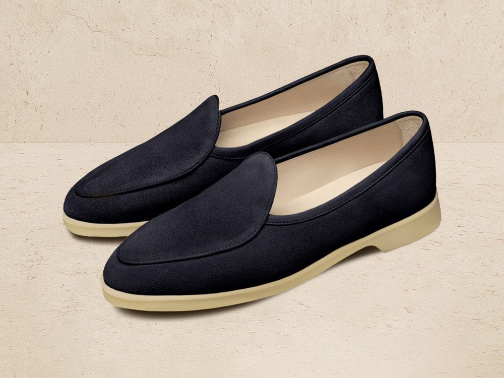 Stride Loafers in Orage Glove Suede Natural Sole