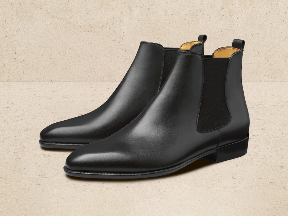 Hicks Chelsea Boots in Black Calf