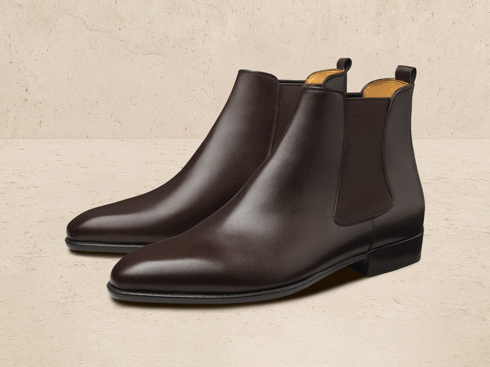 Hicks Chelsea Boots in Dark Brown Calf