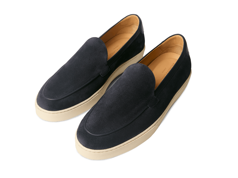 Pace Loafers in Navy Suede