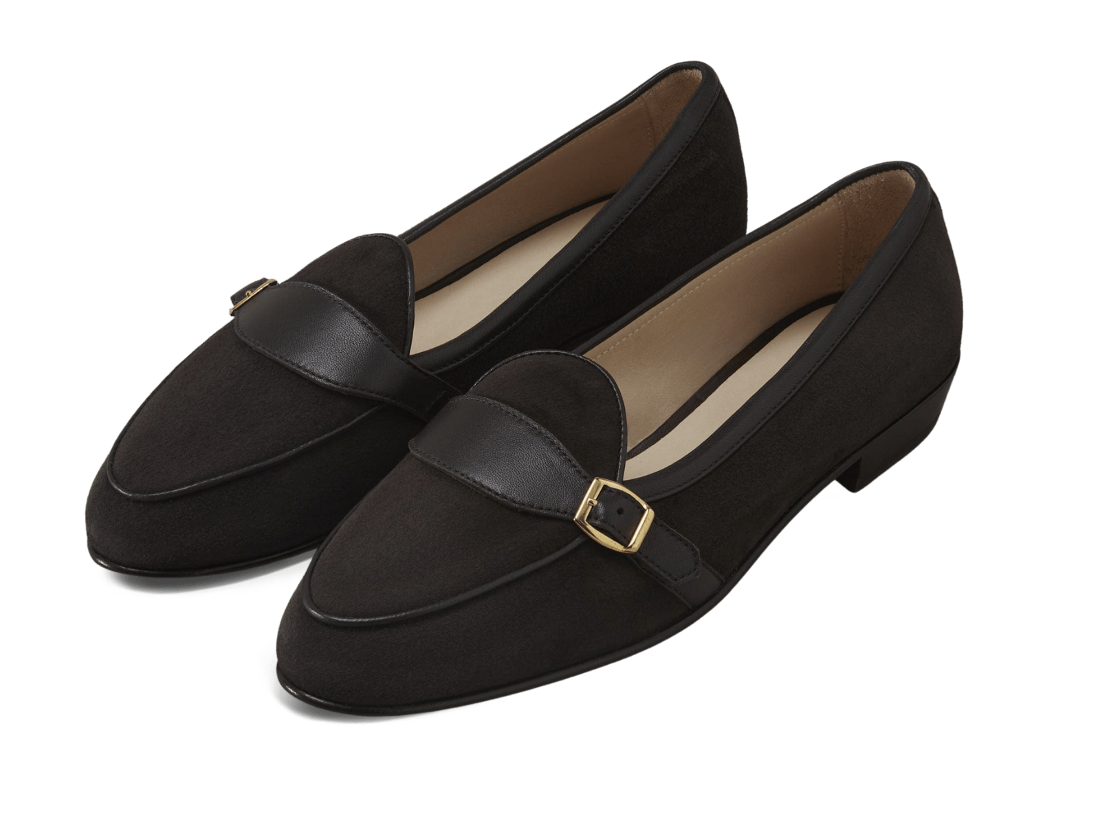 Sagan Classic Buckle in Lusitanias Dark Brown Asteria Suede
