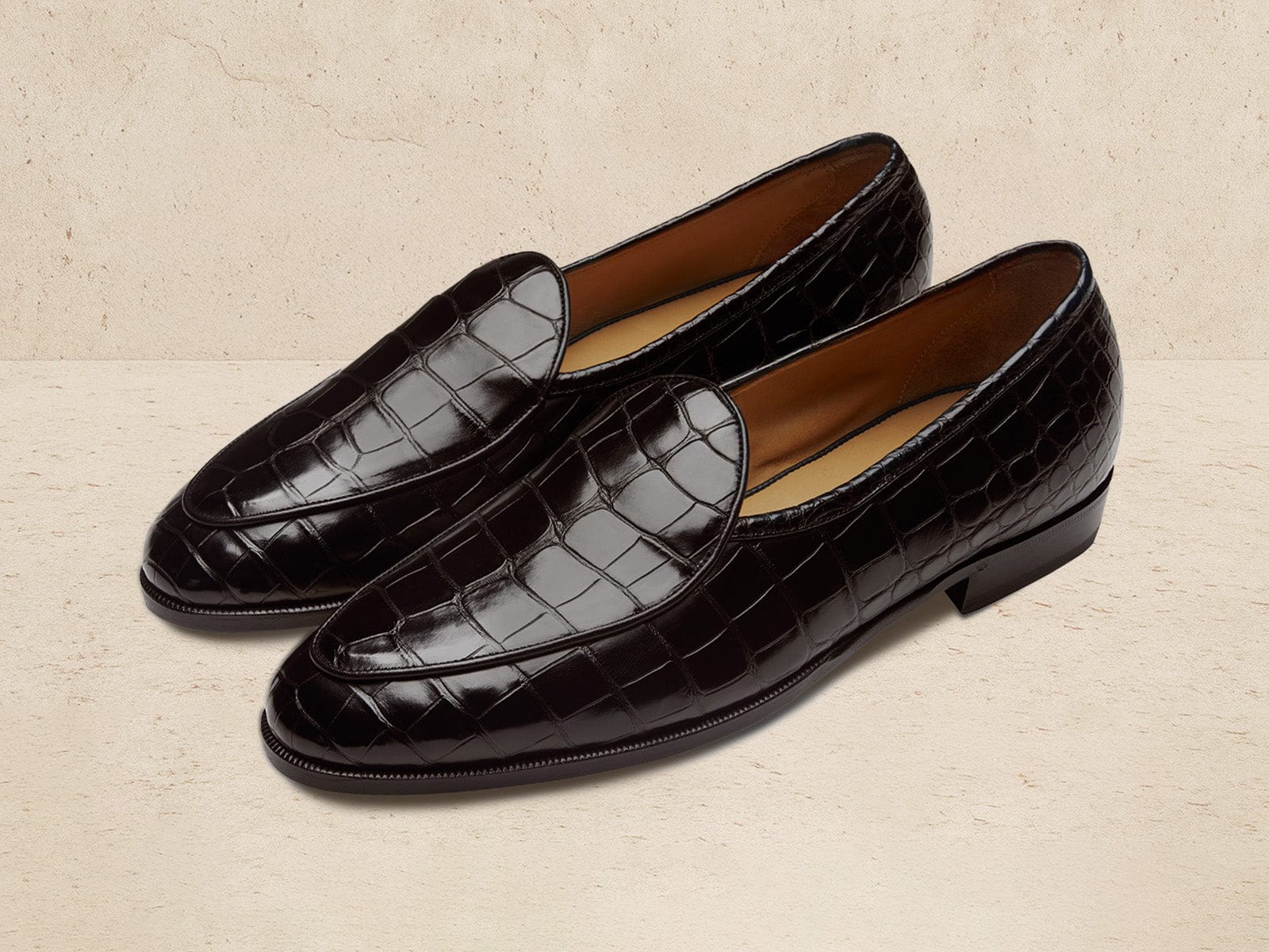 Sagan Classic Men's Loafers Precious Leathers in Dark Brown Crocodile Baudoin & Lange Sagan Classic Men's Loafers Precious Leathers in Dark Brown Crocodile Baudoin & Lange