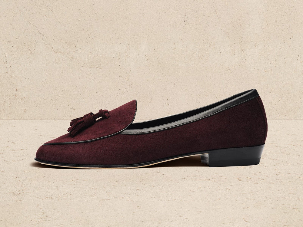 Sagan Tassel Loafers in Sultan Suede