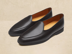 Stride Loafers in Dark Brown Milled Calf