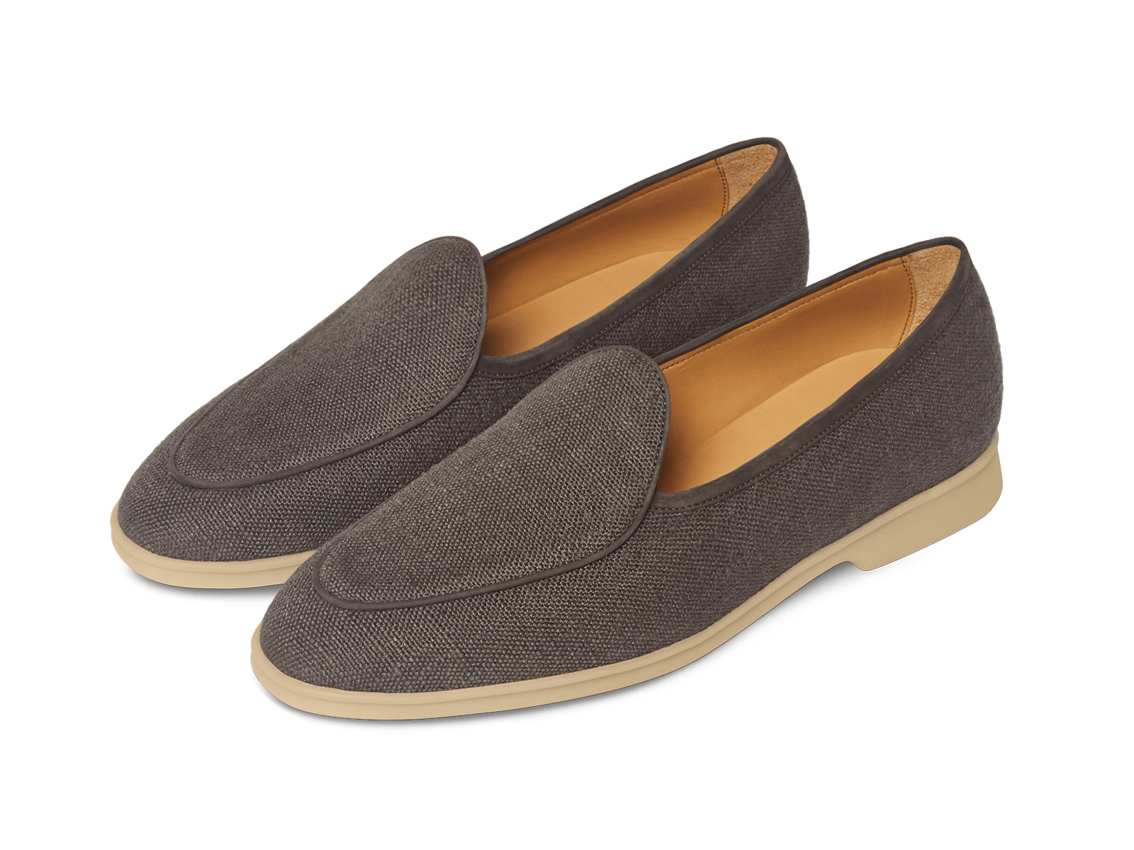 Stride Loafers in Fiji Grey Merlinen with Natural Sole