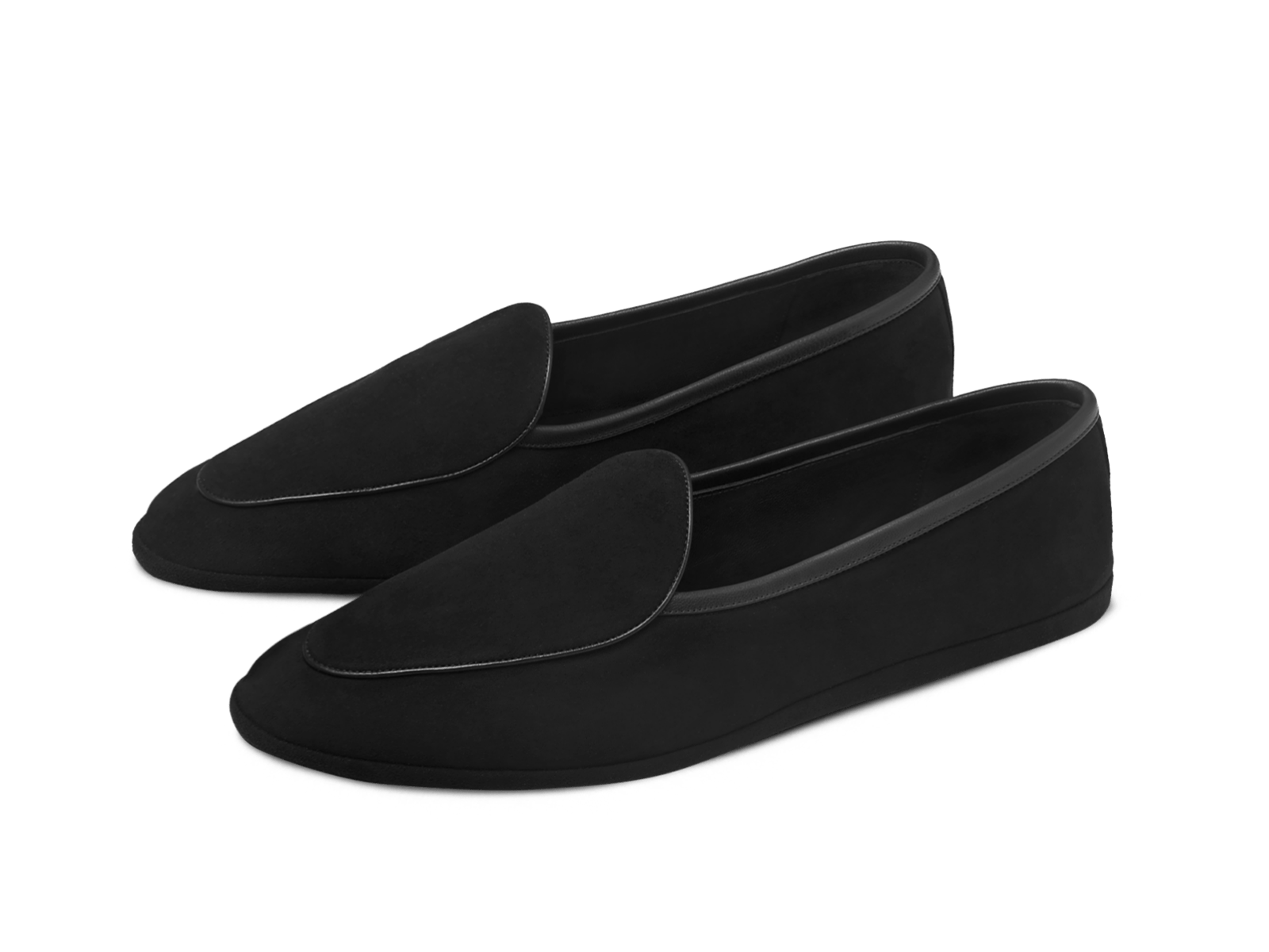 リュクス・スエード・スリッパ(ブラック