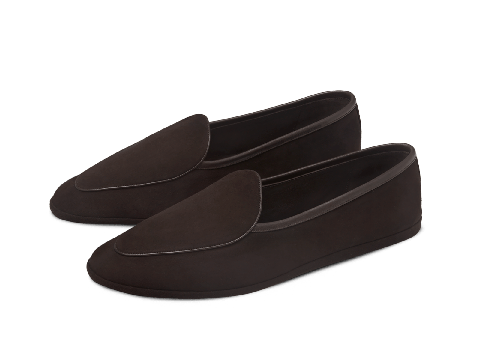 リュクス・スエードのスリッパ(ダークブラウン
