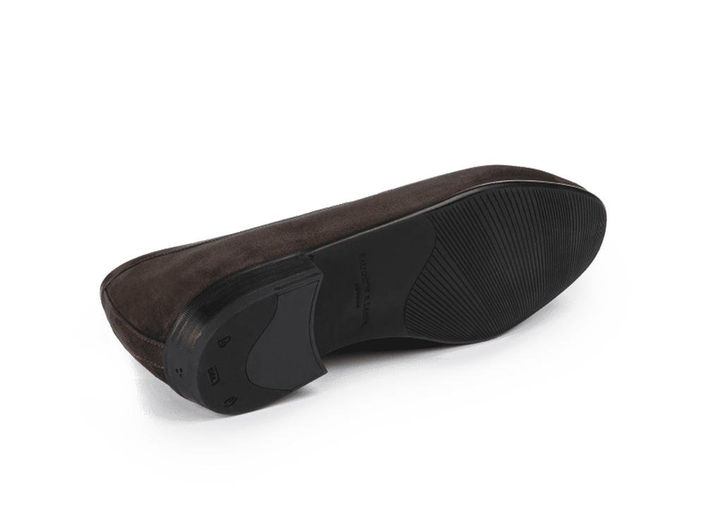 Sagan Ginkgo Loafers in Lusitanias Dark Brown Asteria Suede