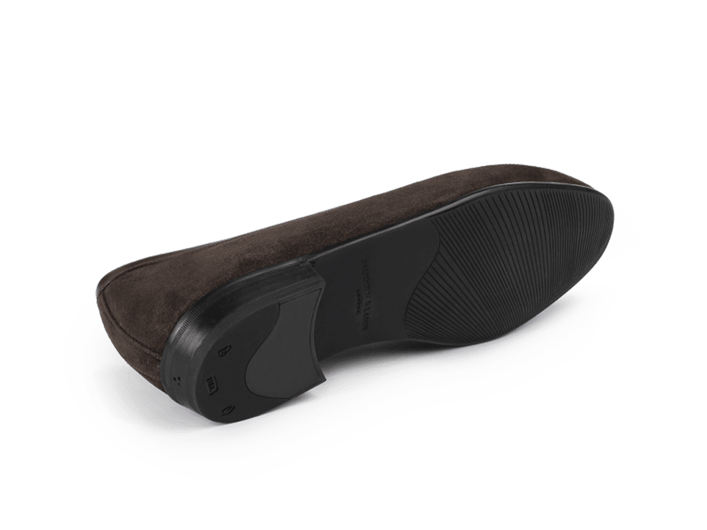 Sagan Rubber Loafers in Lusitanias Dark Brown Asteria Suede