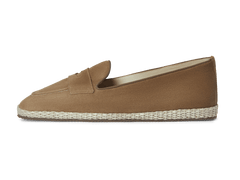 Calvi Slippers in Noix Brown Luxe Suede and Gros Grain