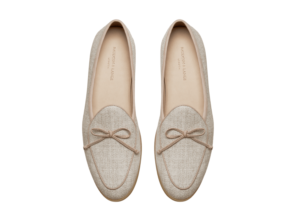 Stride String Loafers in Linen Merlinen