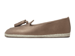Calvi Tassel Espadrilles in Golden Sand Luxe Suede