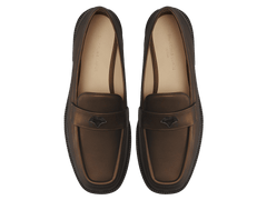 Charlotte Penny Loafers in Copper Translucent Kidskin