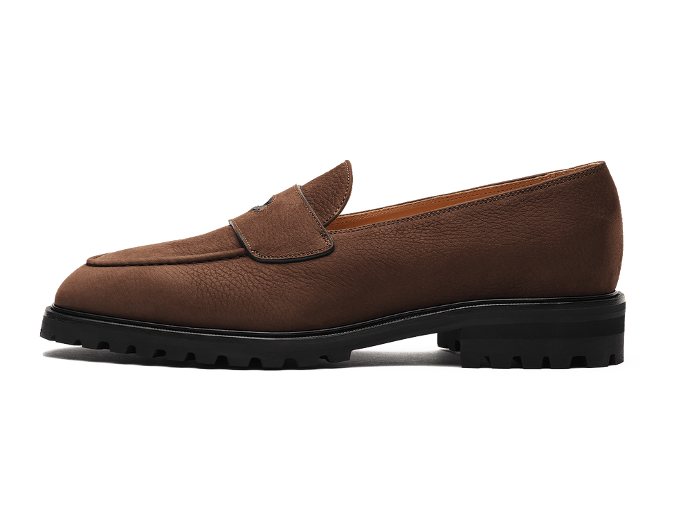 Pall Mall Loafers in Ebony Brown Nubuck