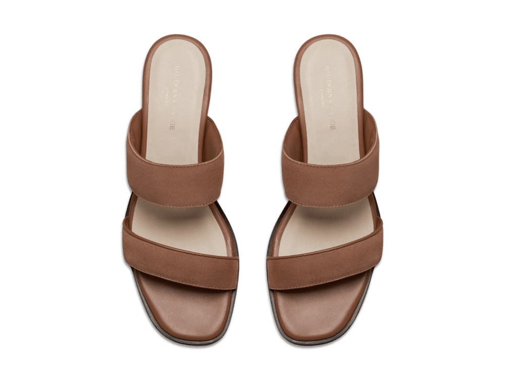 Plume Hi Sandal in Alezan Luxe Suede and Nappa