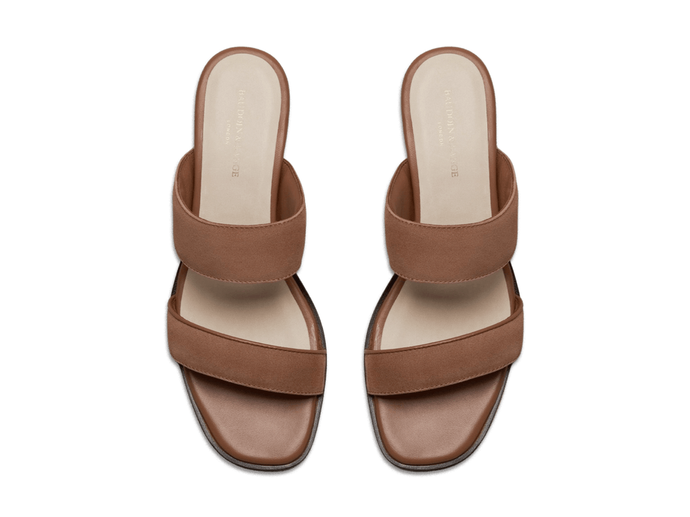 Plume Hi Sandal in Alezan Luxe Suede and Nappa