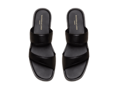 Plume Sandal in Black Nappa