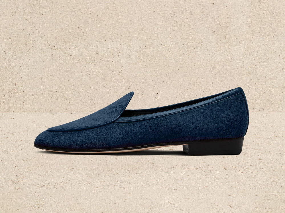 Sagan Classic Loafers in Lazuli Navy Asteria Suede