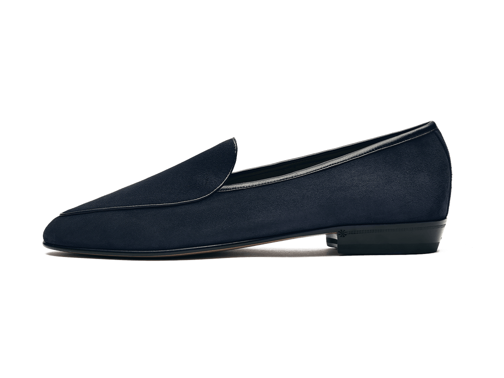 Sagan Classic Loafers in Midnight Navy Asteria Suede