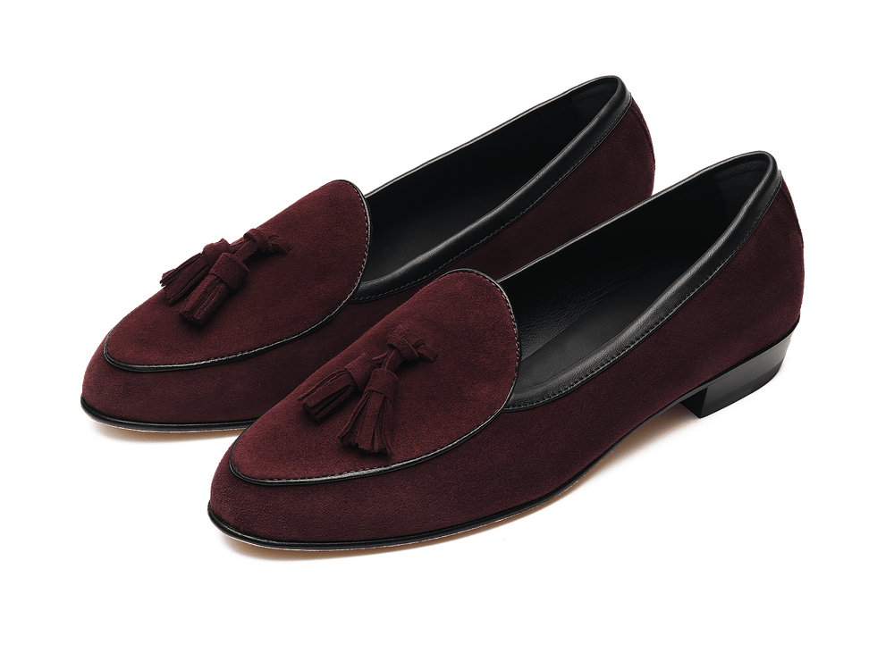 Sagan Tassel Loafers in Sultan Suede
