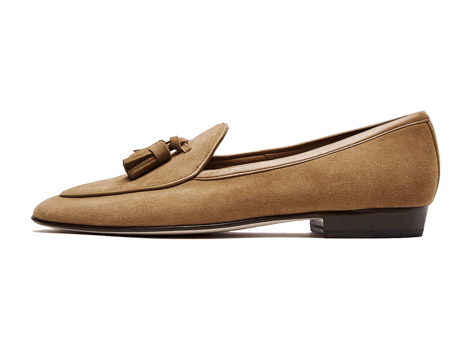 Sagan Classic Tassel Loafers in Sahara Asteria Suede