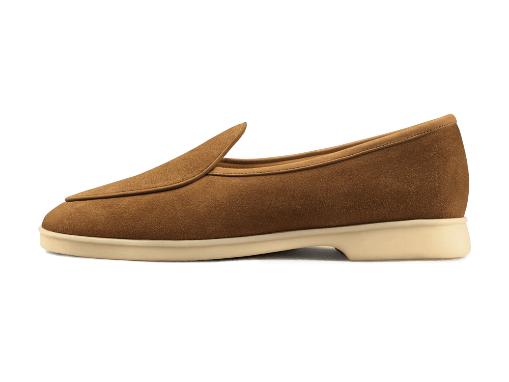 Stride Loafers in Earth Glove Suede Natural Sole