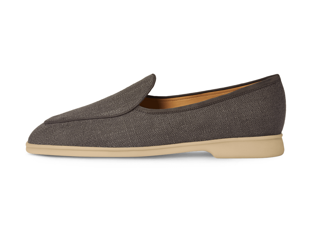 Stride Loafers in Fiji Grey Merlinen with Natural Sole