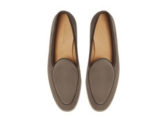 Stride Loafers in Fiji Grey Glove Suede with Natural Sole