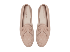 Stride String Loafers in Angel Powder Raffia with Natural Sole
