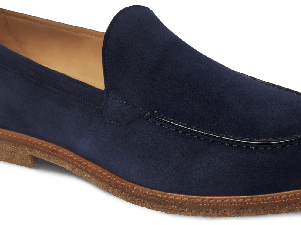 Antibes Loafers in Marina Navy Luxe Suede