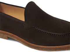 Antibes Loafers in Moka Brown Luxe Suede