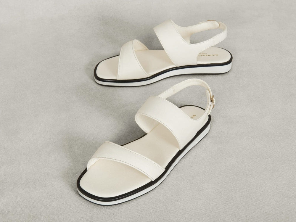 Nuage Sandal in Blanc Casse Nappa
