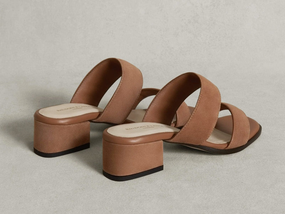 Plume Hi Sandal in Alezan Luxe Suede and Nappa