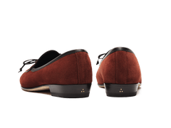 Sagan String Loafers in Macassar Brown Suede