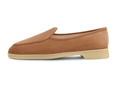 Stride Loafers in Casaque Glove Suede Natural Sole