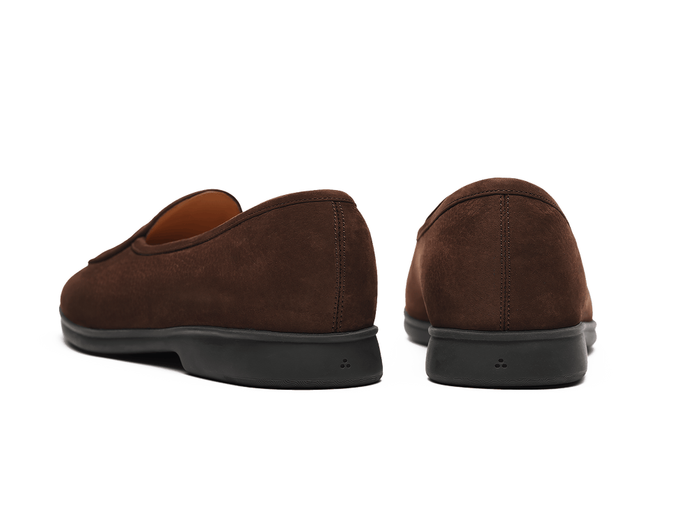 Stride Loafers in Ebony Brown Shield Nubuck