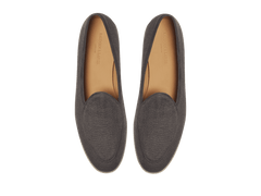Stride Loafers in Fiji Grey Merlinen with Natural Sole